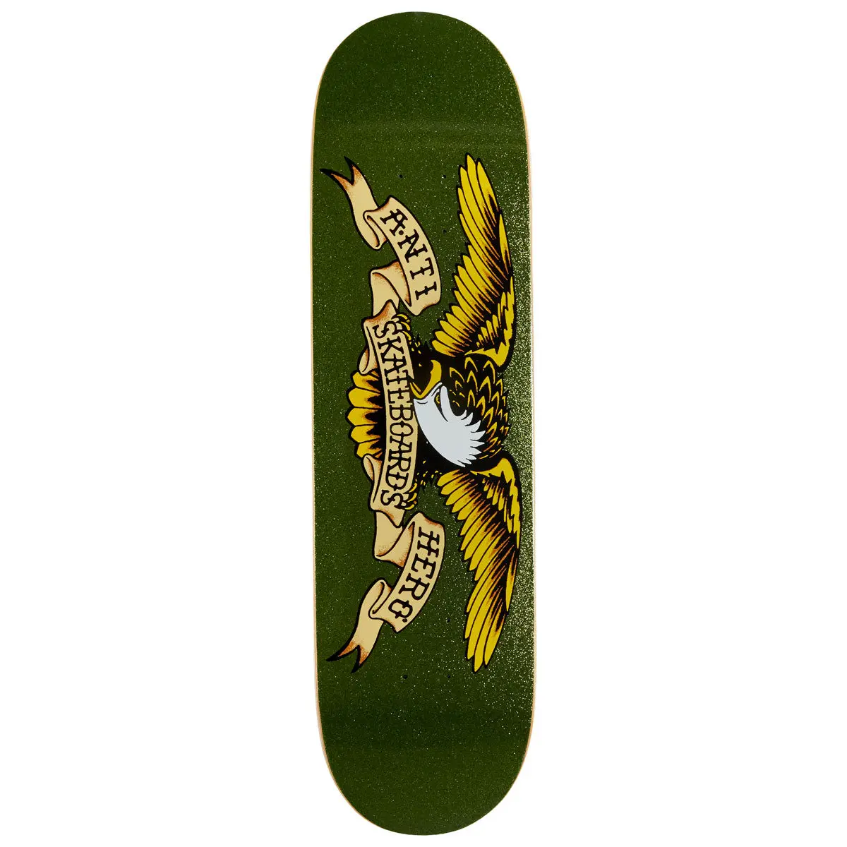 Anti-Hero Classic Eagle Easy Rider Skateboard Deck - Army Sparkle - 8.38" 1