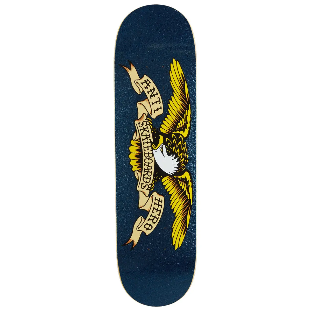 Anti-Hero Classic Eagle Easy Rider Skateboard Deck - Navy Sparkle - 8.50" 1