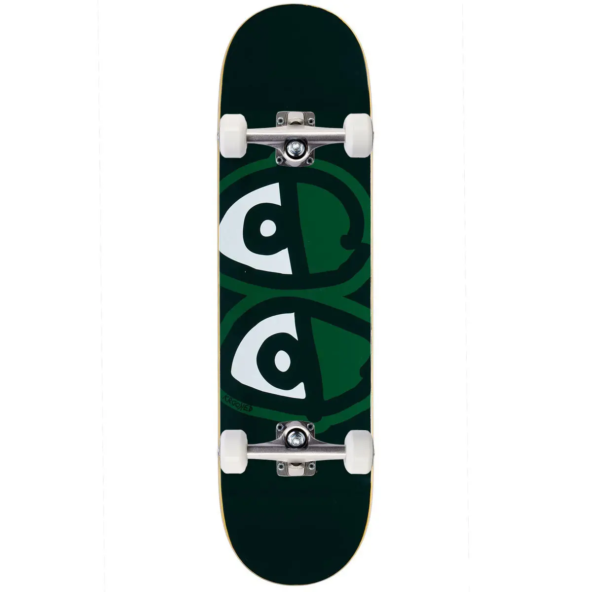 Krooked Eyes Easy Rider Skateboard Complete - Green - 8.25" 1