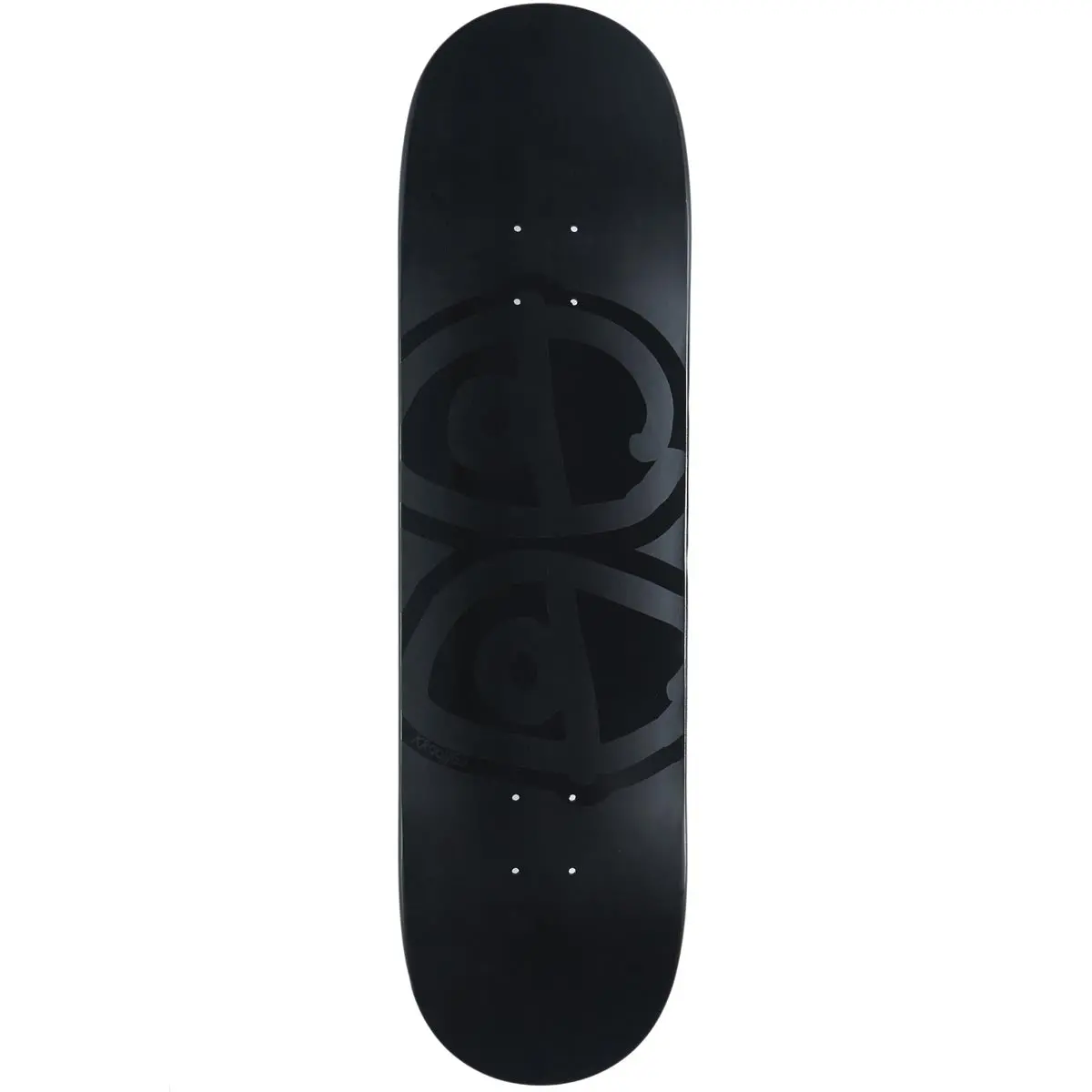 Krooked Eyes Skateboard Deck - Black - 8.50" 1