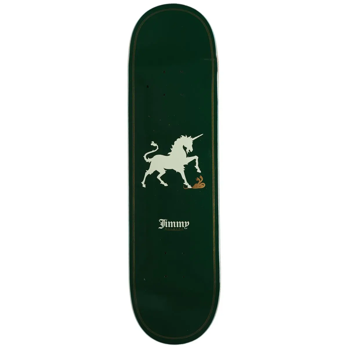 Real Wilkins Unicorn Skateboard Deck - Green - 8.38" 1
