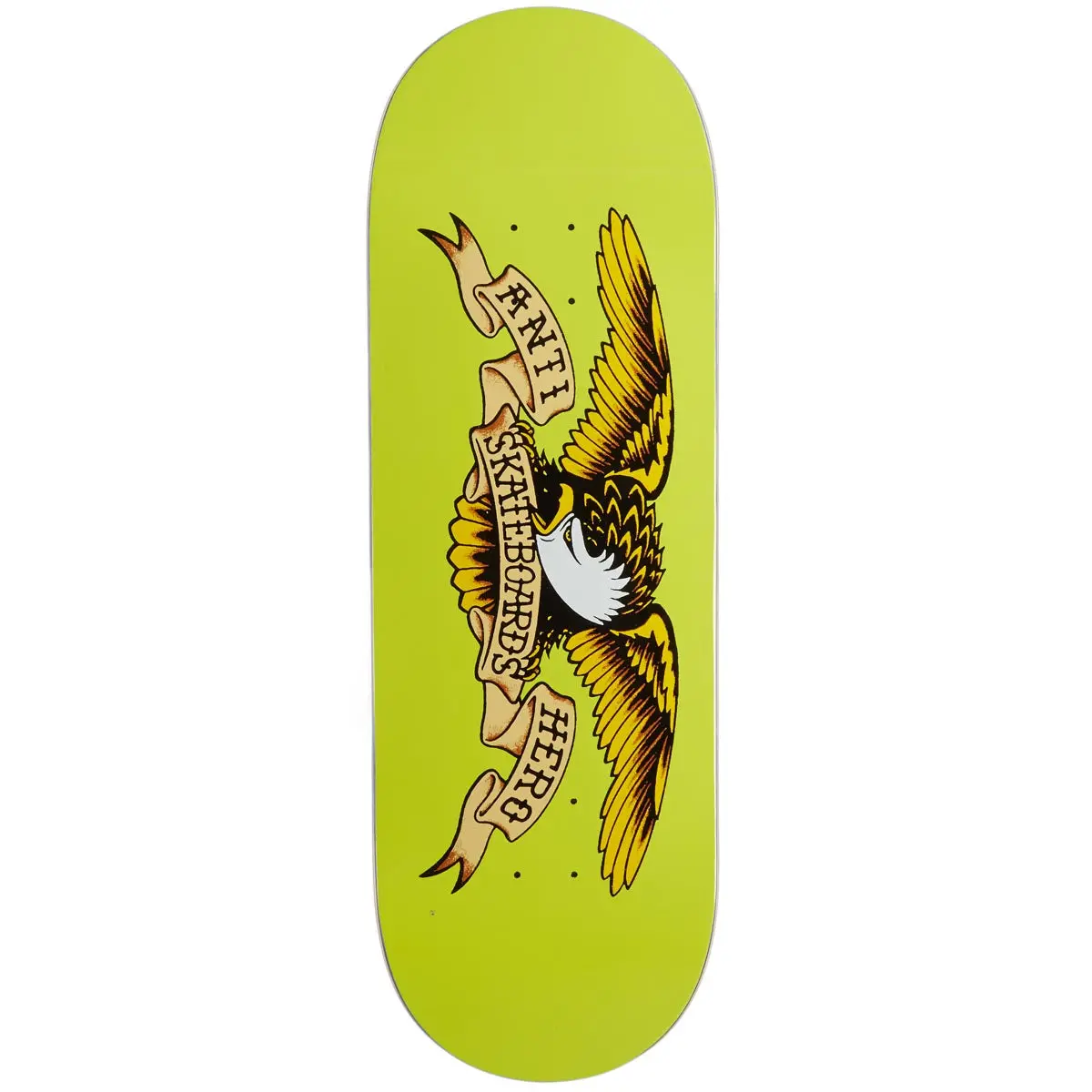 Anti-Hero Team Shaped Eagle Horse Pill Skateboard Deck - Yellow - 10.00" 1