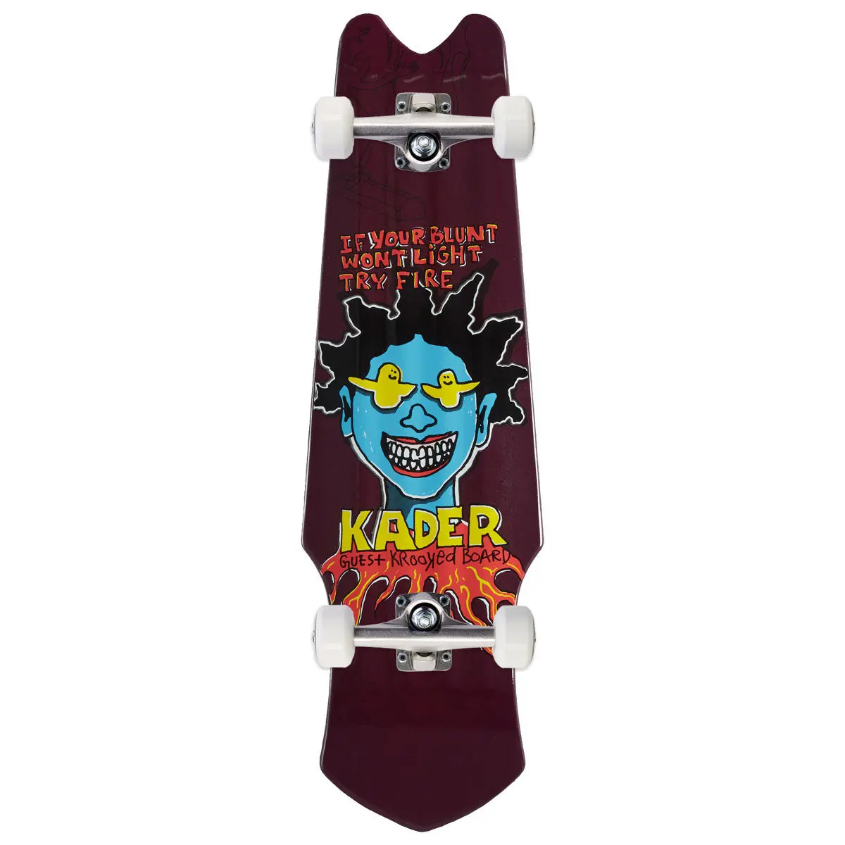 Krooked Kader Guest Tri-Plane Skateboard Complete - 9.75" 1
