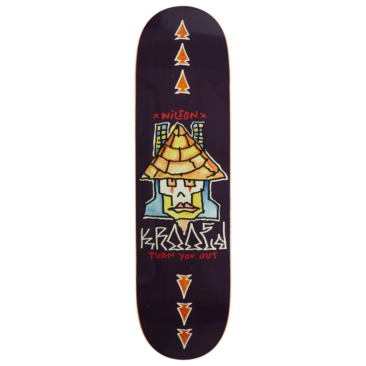 Krooked Wilson Turn Out Skateboard Deck - 8.38" 1