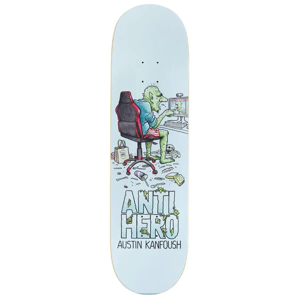 Anti-Hero Kanfoush Trolls Skateboard Deck - 8.62" 1