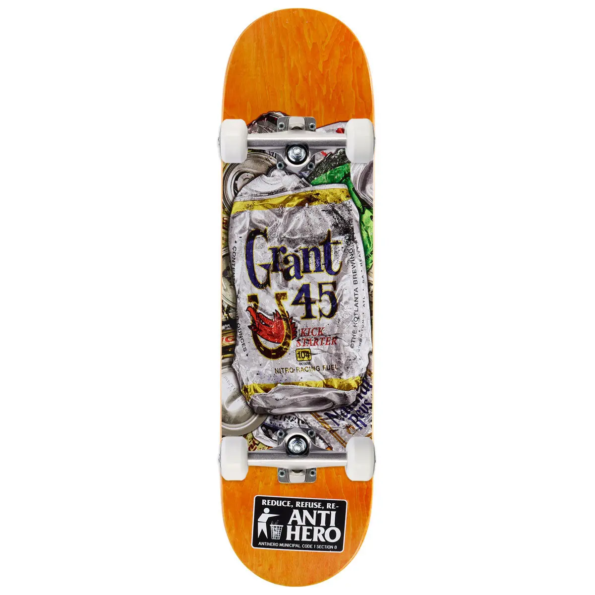 Anti-Hero Grant Refuse Skateboard Complete - 8.40" 1