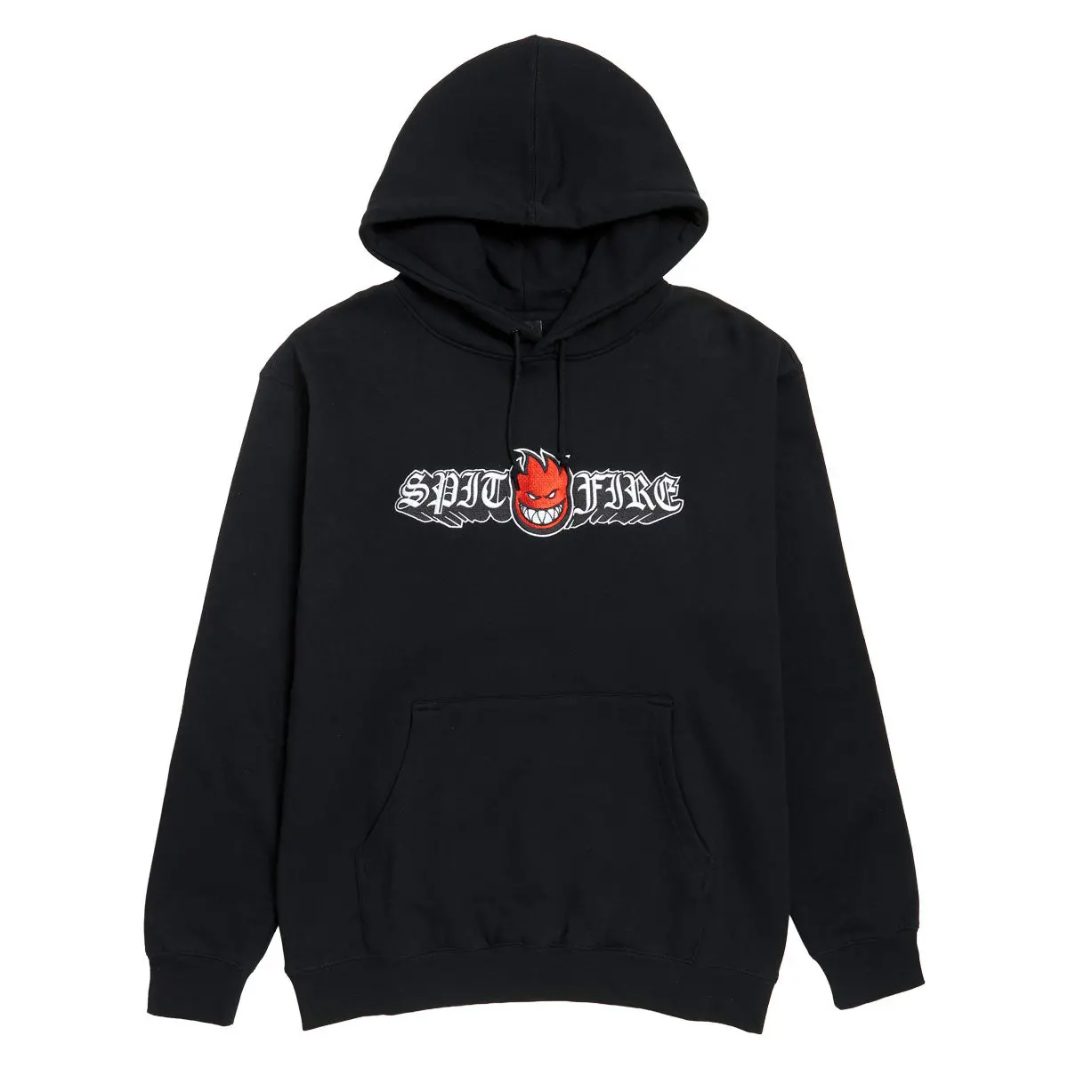 Spitfire Old E Drop Bighead Emb Hoodie - Black 1