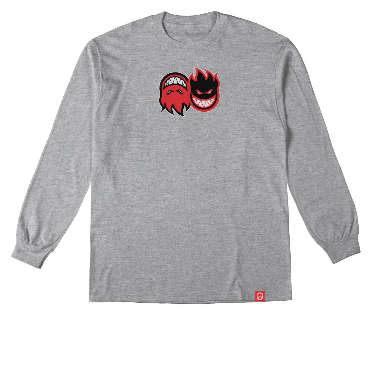 Spitfire Eternal Fill Long Sleeve T-Shirt - Sport Grey/Red/Black/White 1