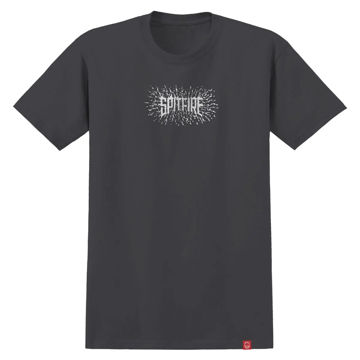 Spitfire Splat T-Shirt - Charcoal/White 1