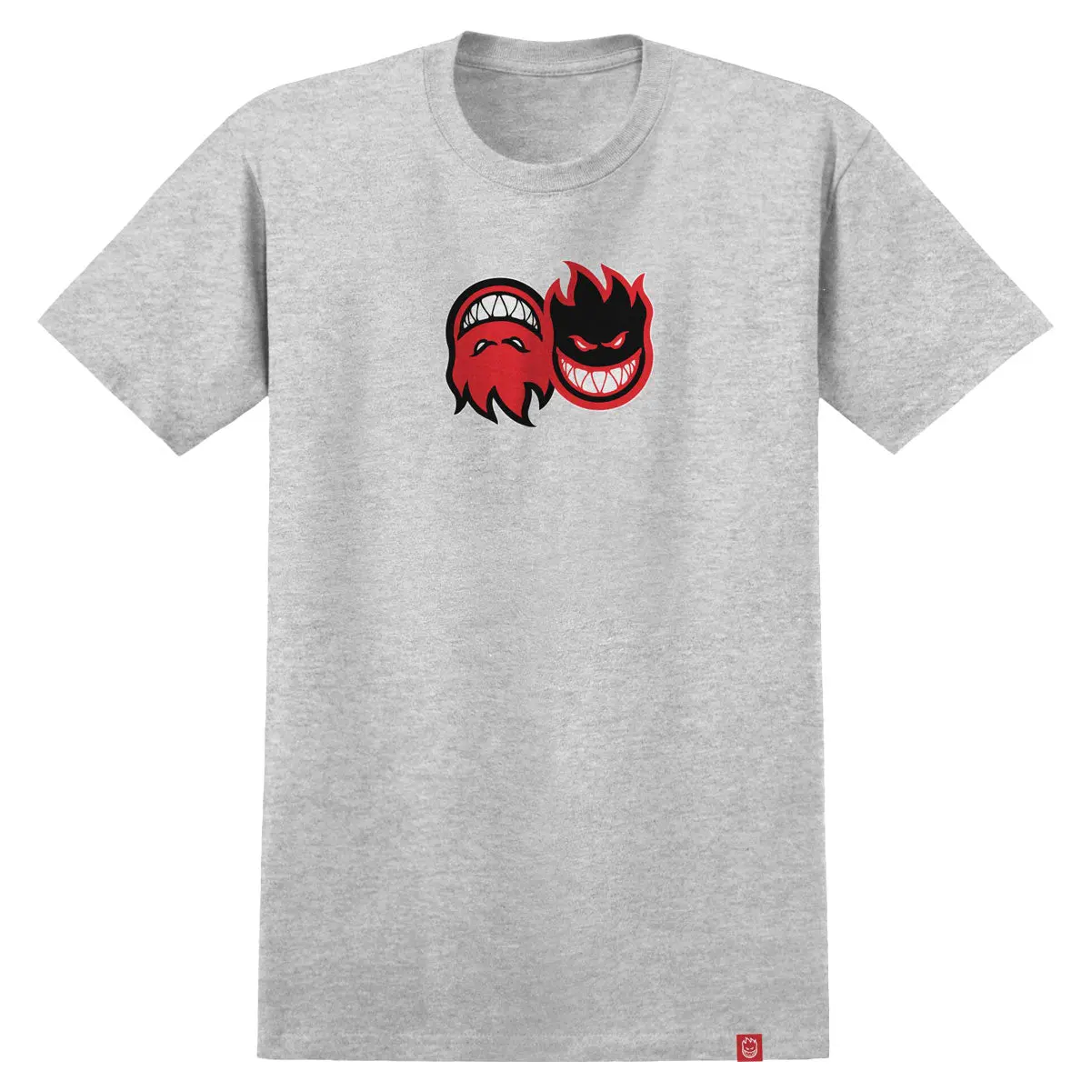 Spitfire Eternal Fill T-Shirt - Heather Grey/Red/Black/White 1