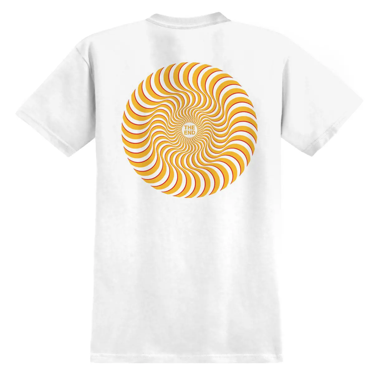 Spitfire Classic Swirl Overlay T-Shirt - White/Yellow/Red 1