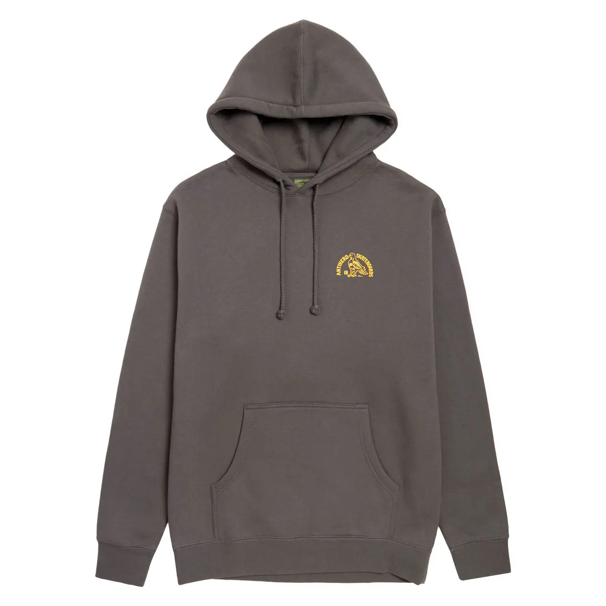 Anti-Hero Clubhouse Hoodie - Charcoal/Yellow 1