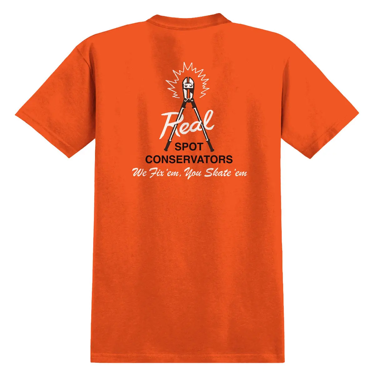 Real Spot Conservators T-Shirt - Orange/White/Black 1
