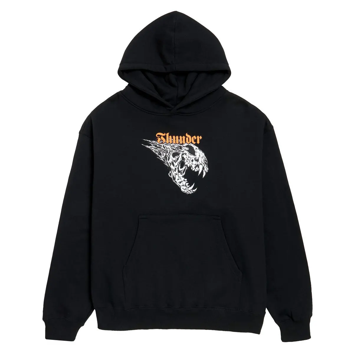 Thunder Screaming Banshee Hoodie - Black/Black/White/Orange 1