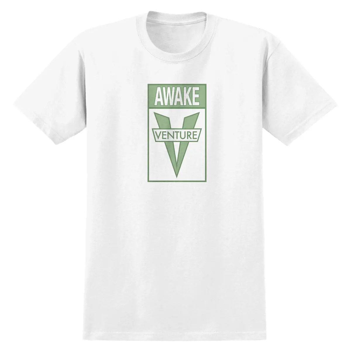 Venture Awake T-Shirt - White/Green 1
