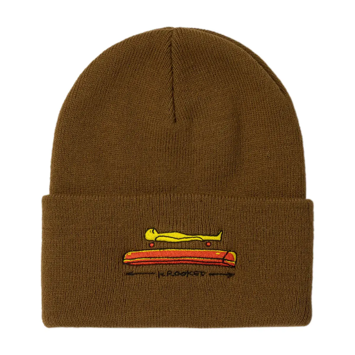 Krooked Koffin Beanie - Brown 1