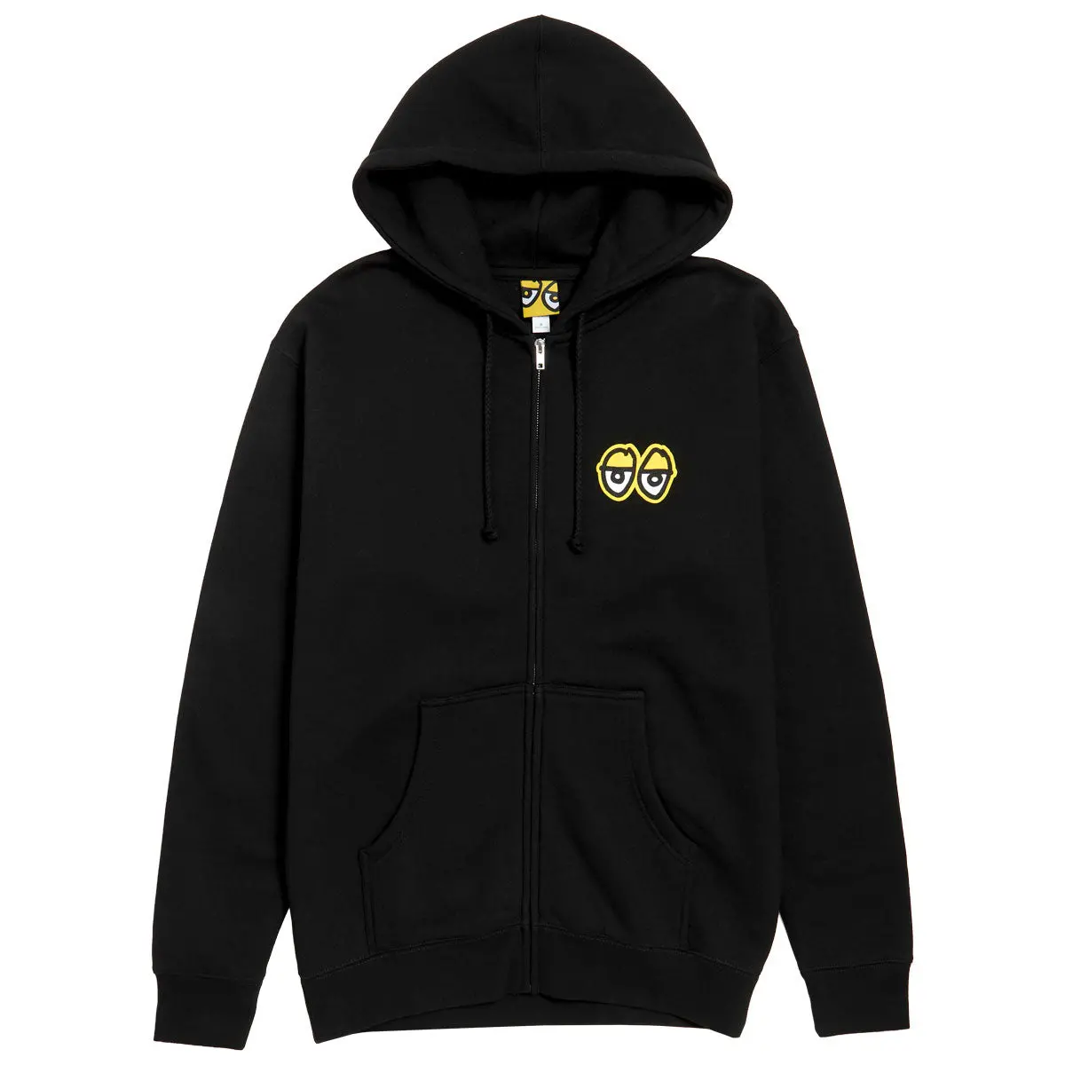 Krooked New Tricks Zip Up Hoodie - Black/Yellow/Black/White 1