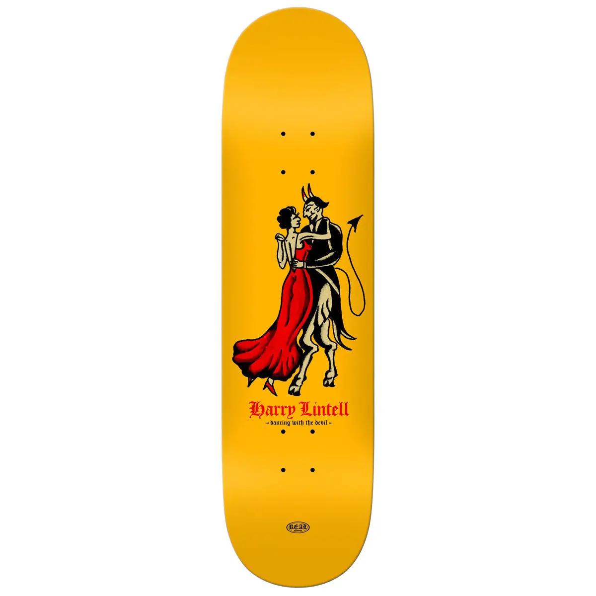 Real Lintell Dance With The Devil Skateboard Deck - 8.50" 1