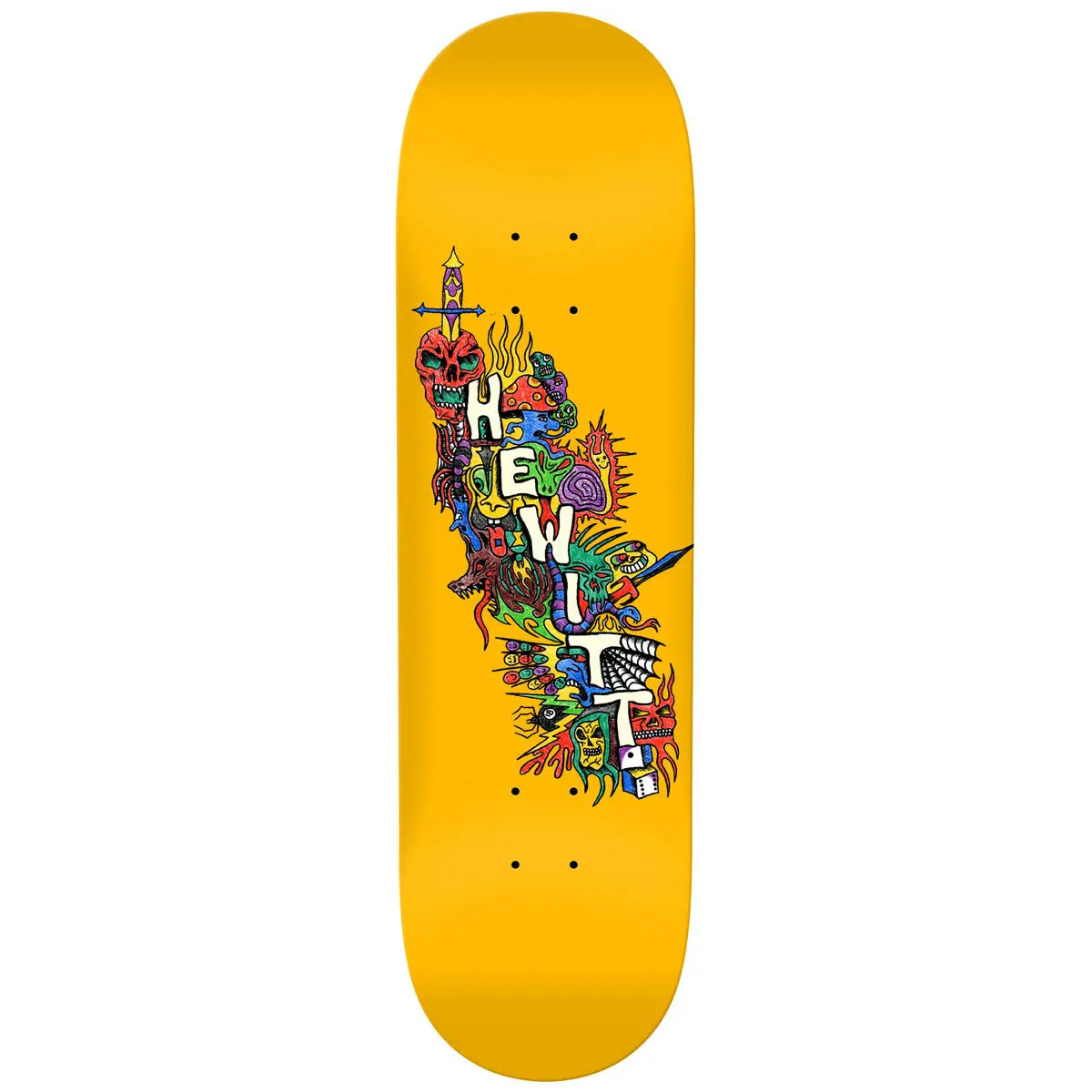 Anti-Hero Hewitt Cascade Skateboard Deck - 8.65" 1