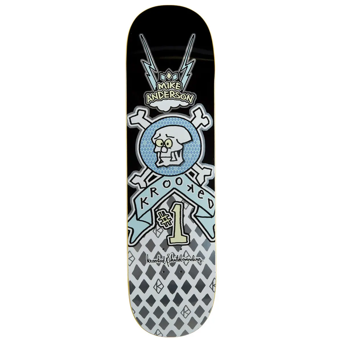 Krooked Manderson Redux Skateboard Deck - 8.38" 1
