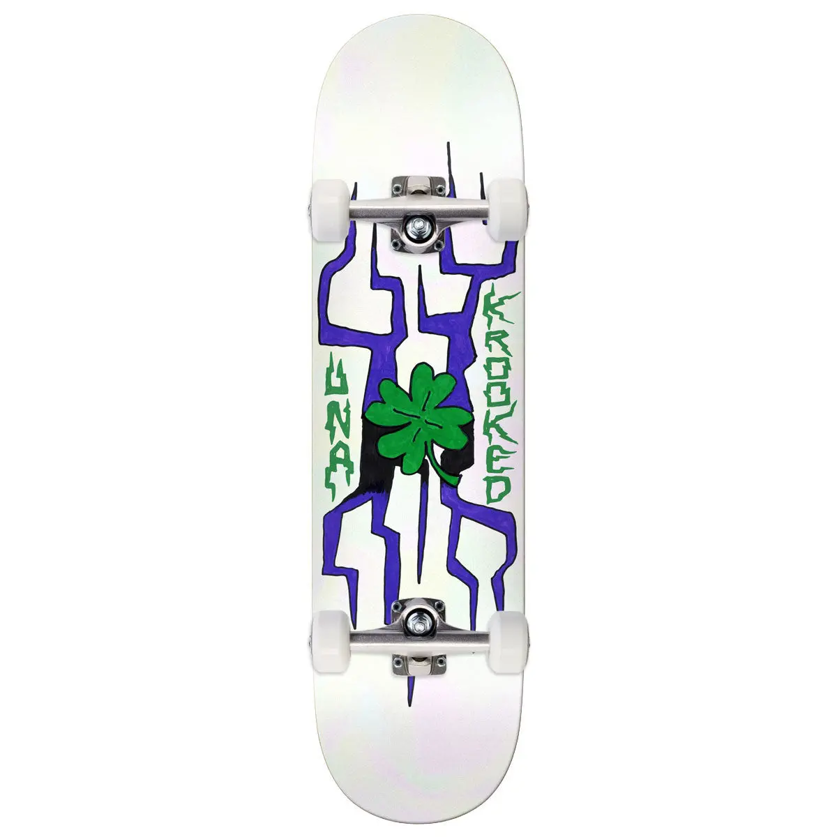 Krooked Una Lightning Clover Skateboard Complete - 8.28" 1
