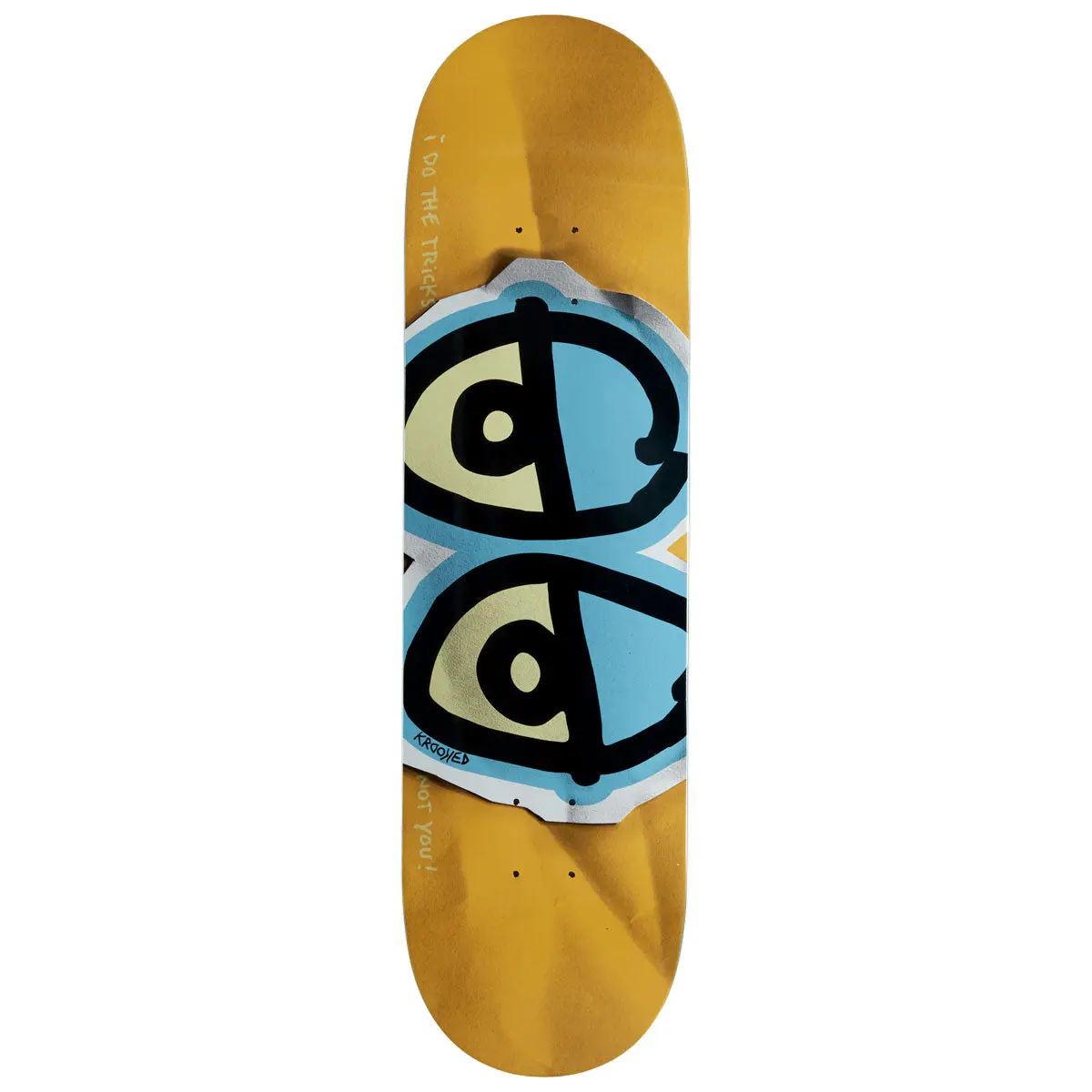 Krooked Dbx Eyes Skateboard Deck - Blue - 8.38" 1