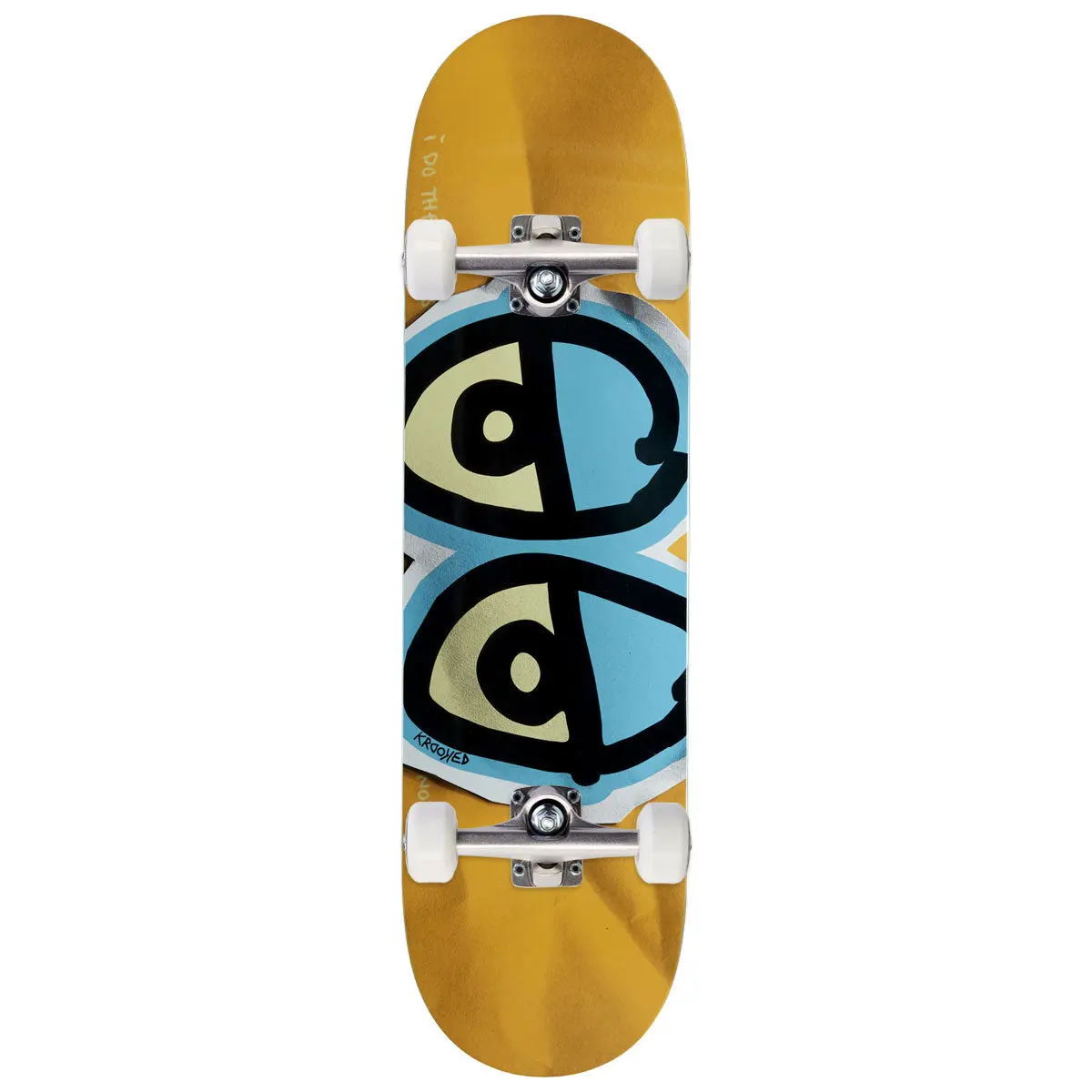 Krooked Dbx Eyes Skateboard Complete - Blue - 8.38" 1