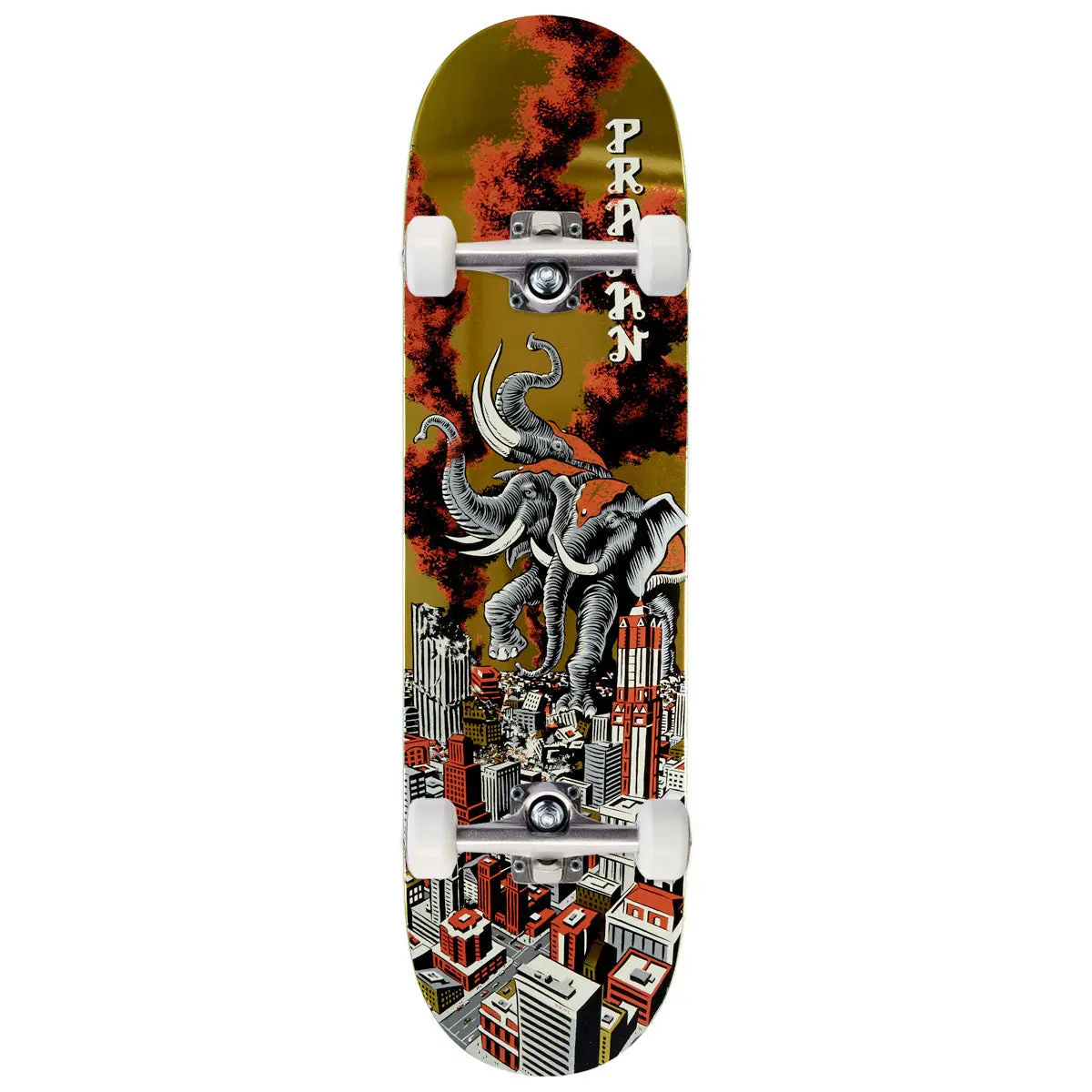 Real Praman Rampage Ltd Skateboard Complete - Gold - 8.38" 1