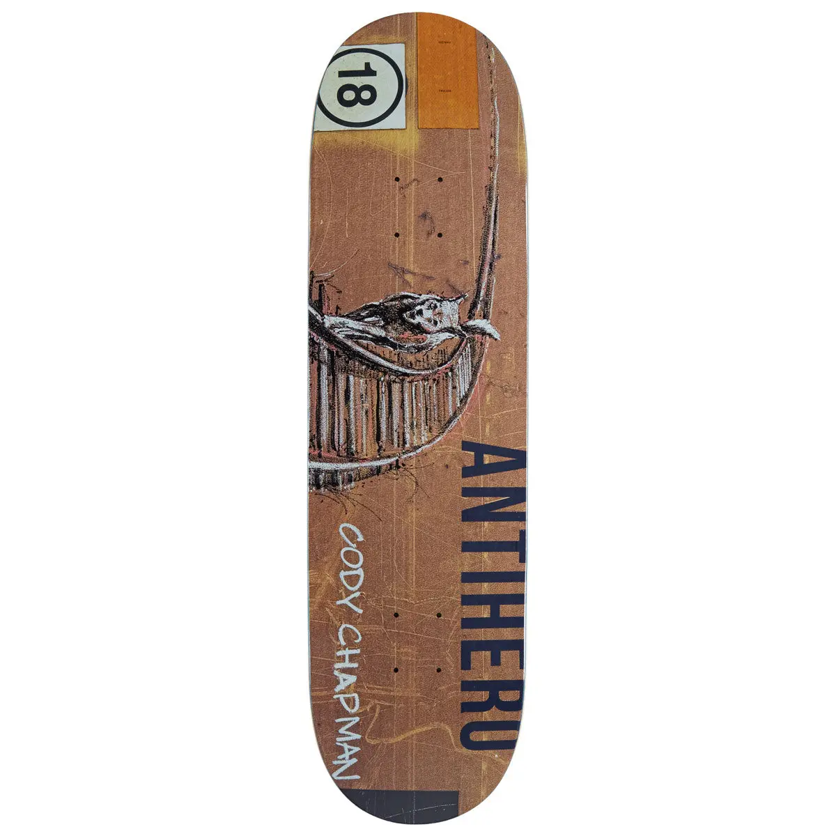 Anti-Hero Chapman Intermodal Skateboard Deck - 8.50" 1