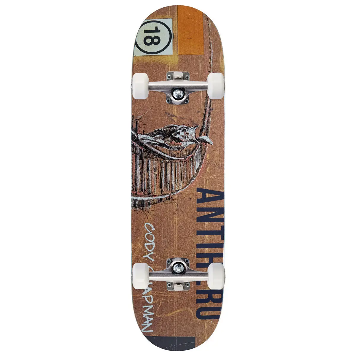 Anti-Hero Chapman Intermodal Skateboard Complete - 8.50" 1