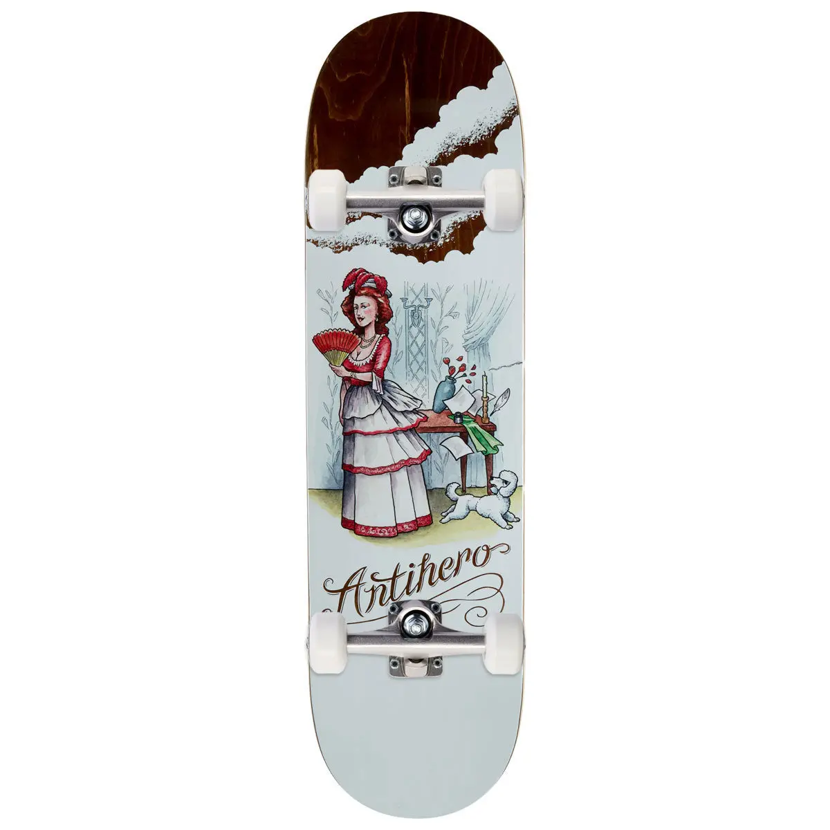 Anti-Hero Daan Flaturlent Beauties Skateboard Complete - White - 8.50" 1