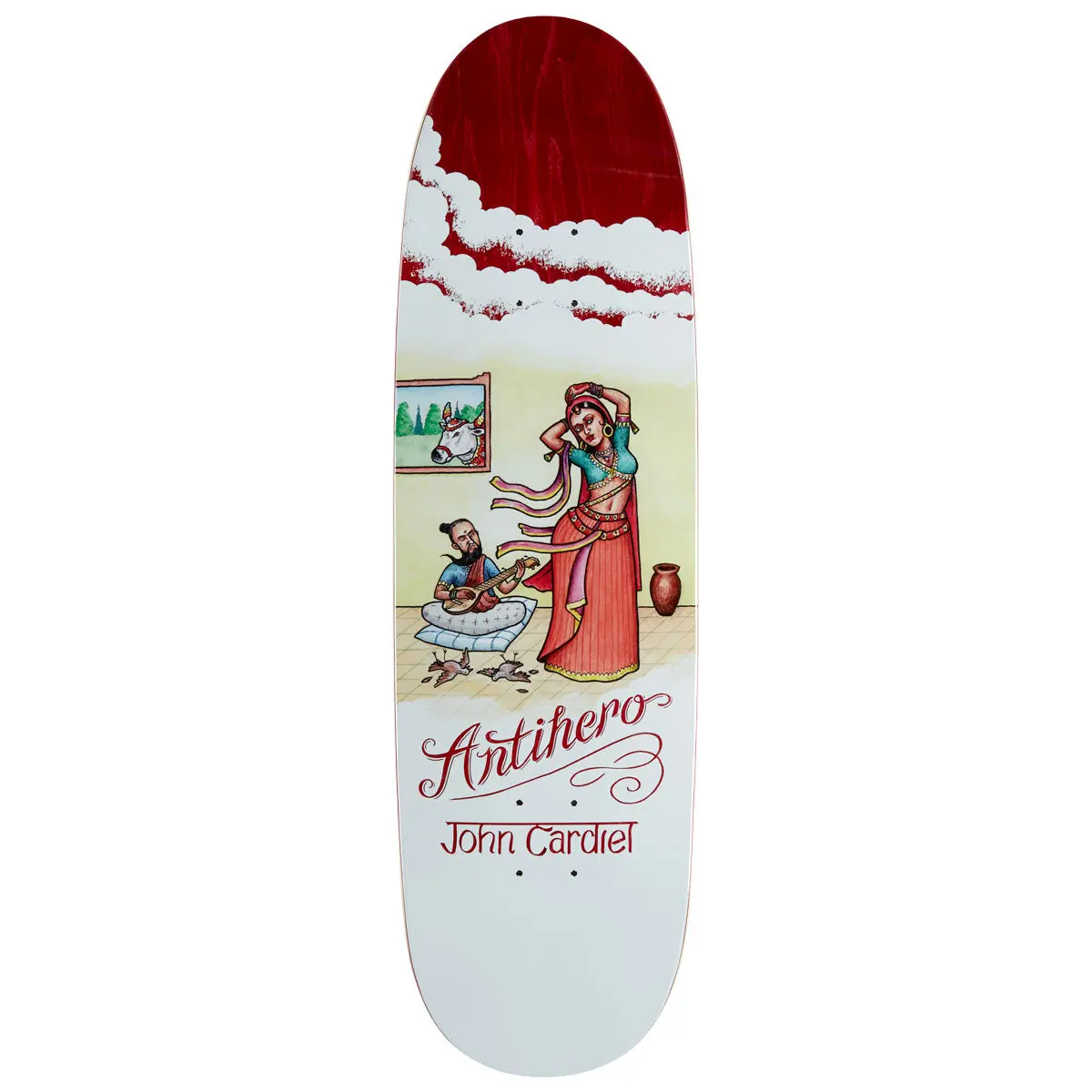 Anti-Hero Cardiel Flaturlent Beauties Skateboard Deck - White - 9.18" 1