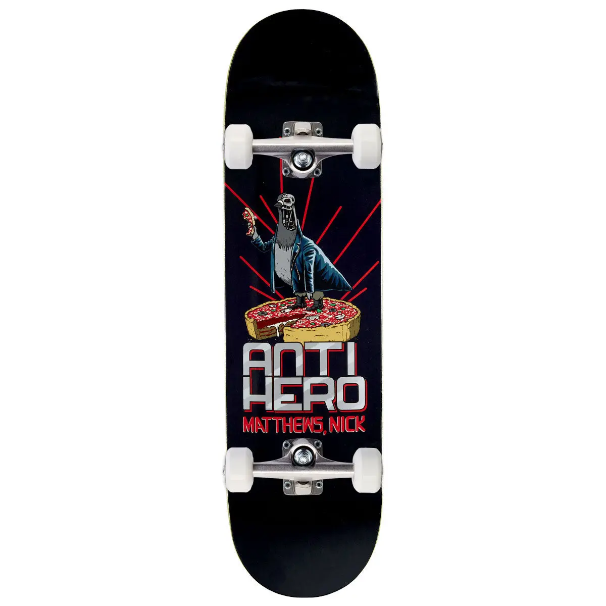 Anti-Hero Matthews P2 Judgement Day Skateboard Complete - Black - 8.38" 1
