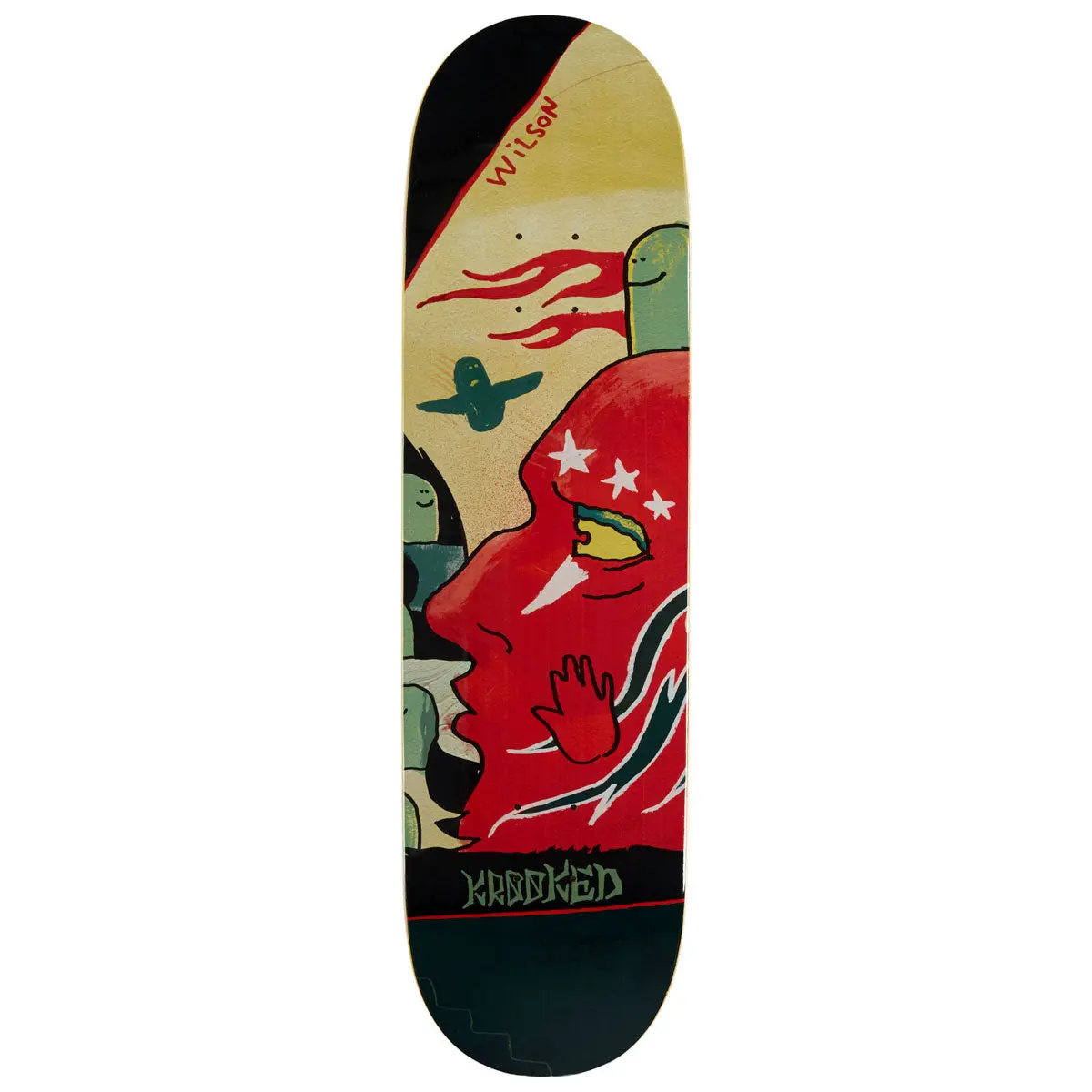 Krooked Wilson Three Star Skateboard Deck - 8.50" 1