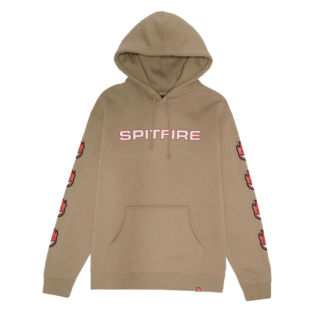 Spitfire Classic '87 Bighead Fill Sleeve Hoodie - Sandstone/Red/White/Black 1