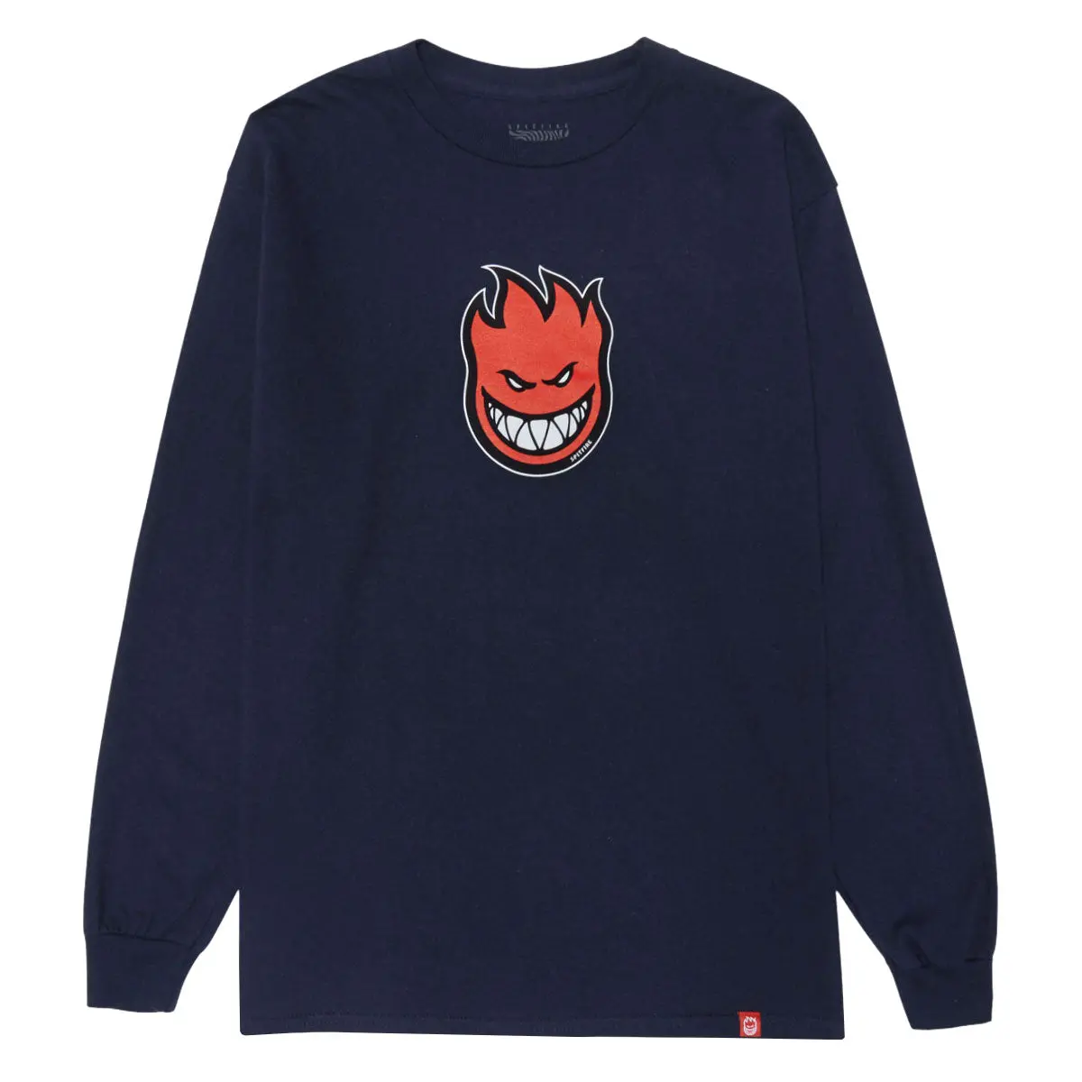 Spitfire Bighead Mid Fill Long Sleeve T-Shirt - Navy/Red/White/Black 1