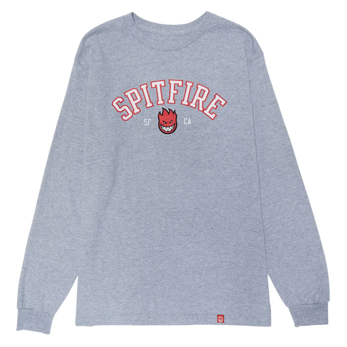 Spitfire Team Bighead Long Sleeve T-Shirt - Sport Grey/Red/Black/White 1