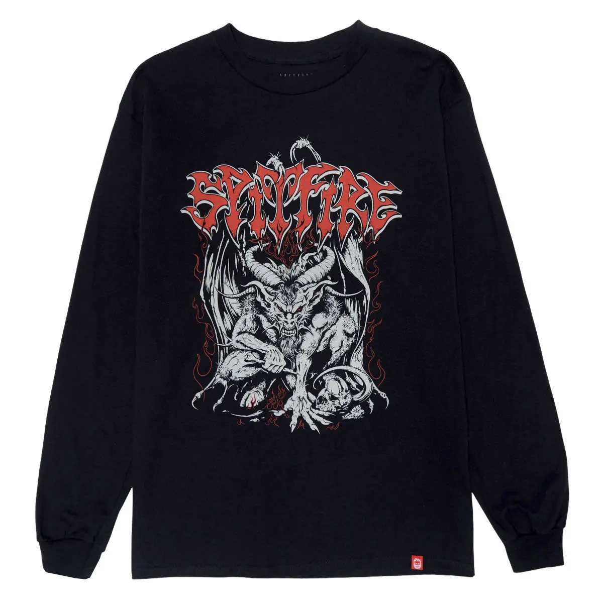 Spitfire Demon Long Sleeve T-Shirt - Black/Multi Color 1