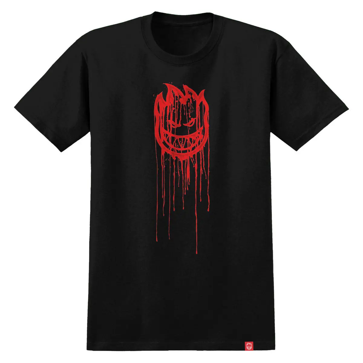 Spitfire Bighead Dripper T-Shirt - Black/Red 1