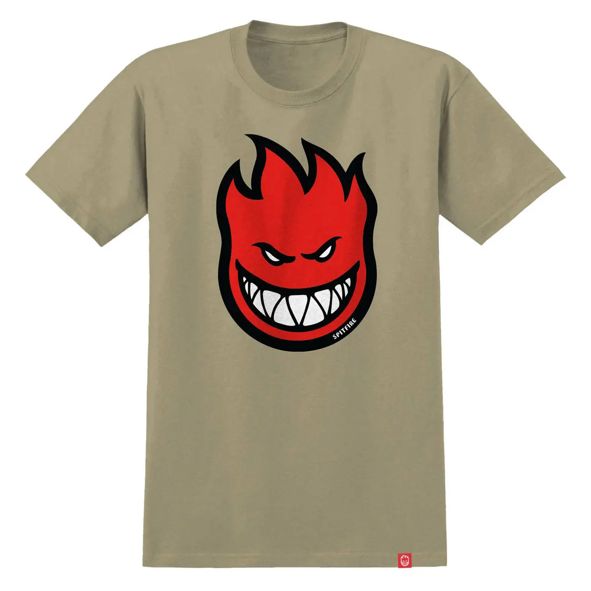 Spitfire Bighead Fill T-Shirt - Sand/Red/Black/White 1