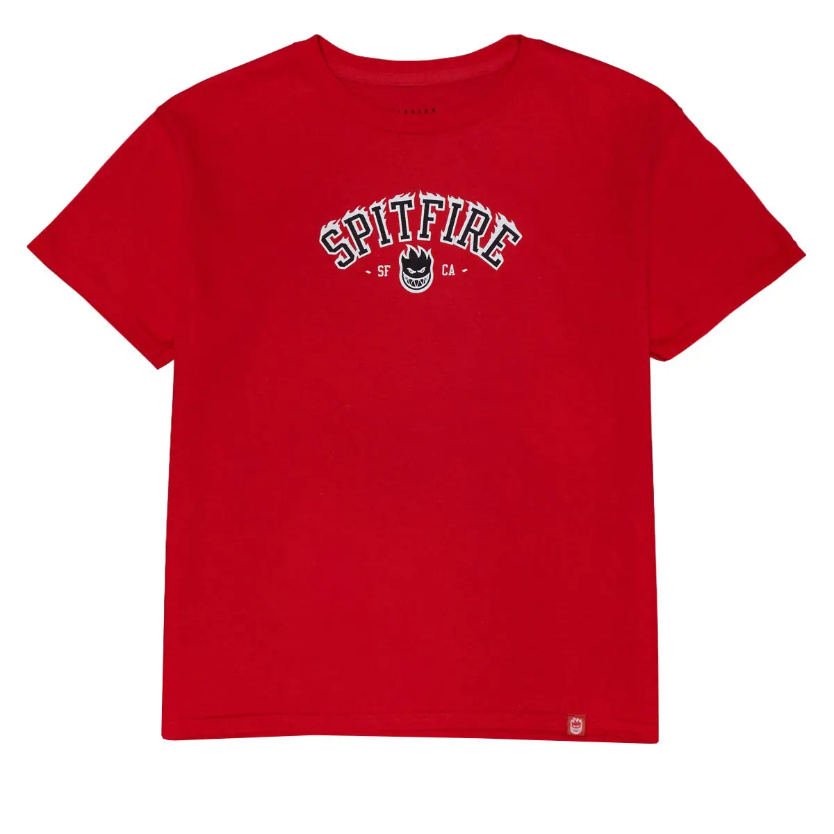 Spitfire Youth Team Bighead Flames T-Shirt - Red/Black/White 1