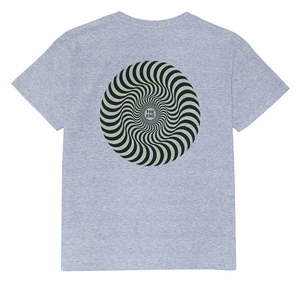 Spitfire Youth Classic Swirl Overlay T-Shirt - Sport Grey/Black/Green 1