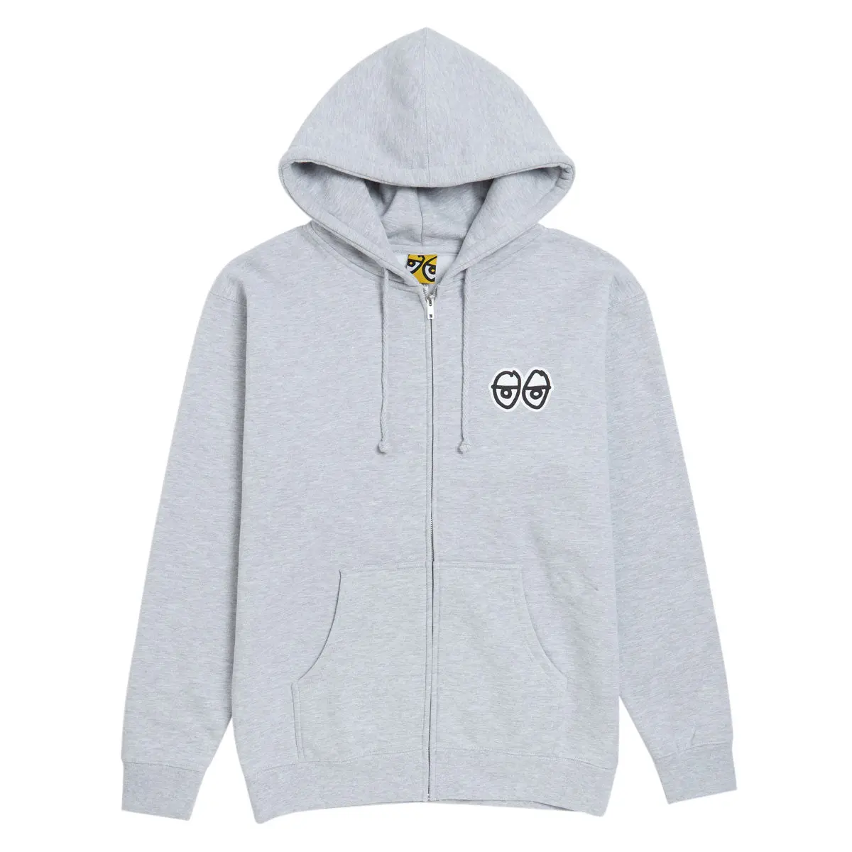 Krooked New Tricks Zip Hoodie - Grey Heather/Black/White 1