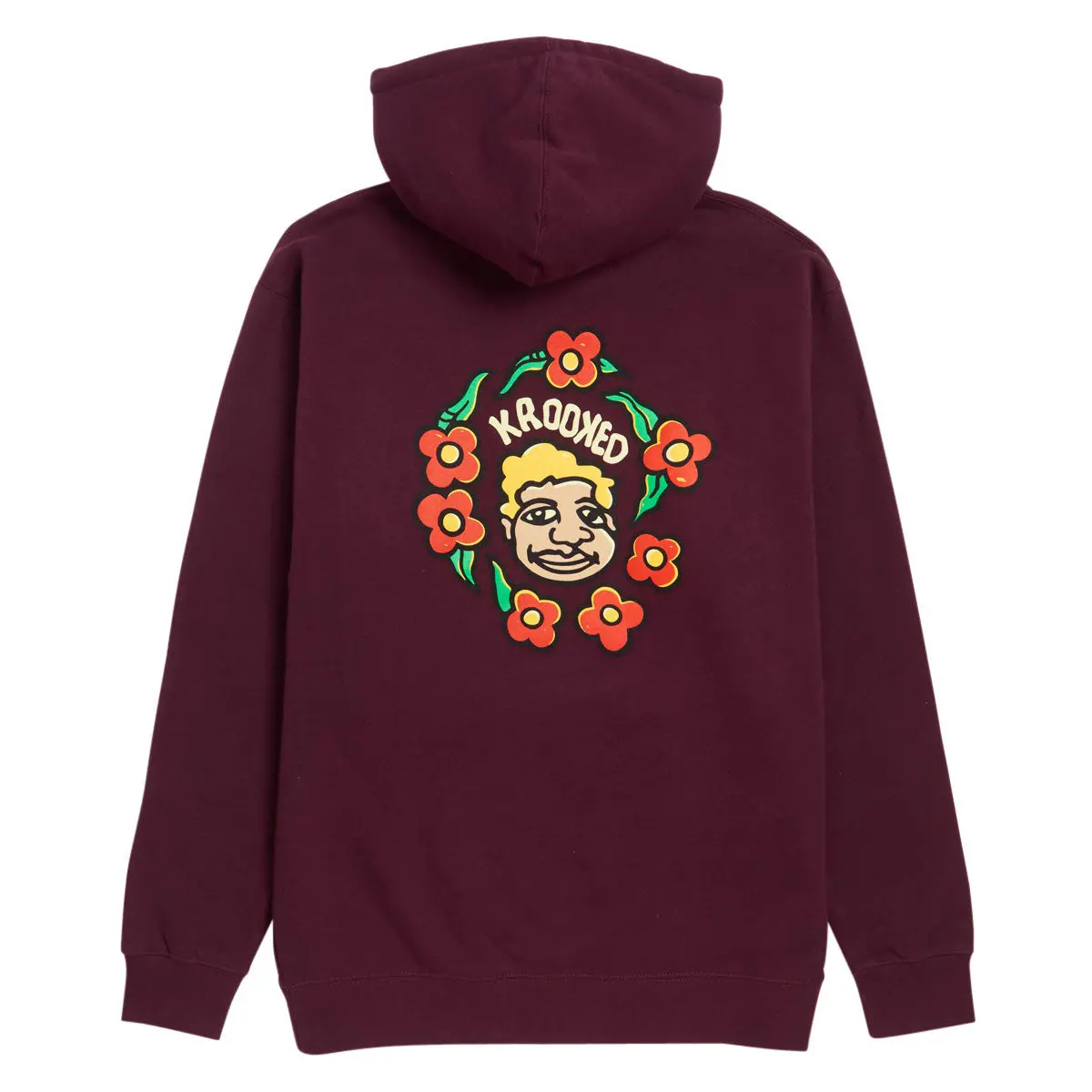 Krooked Mg Hoodie - Maroon/Black/Multi Color 1