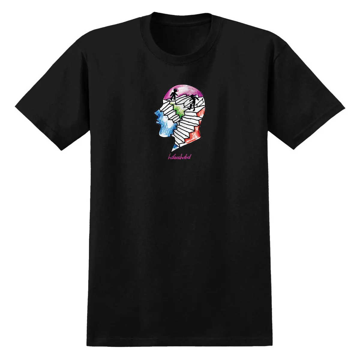 Krooked Stairs T-Shirt - Black/Multi Color 1