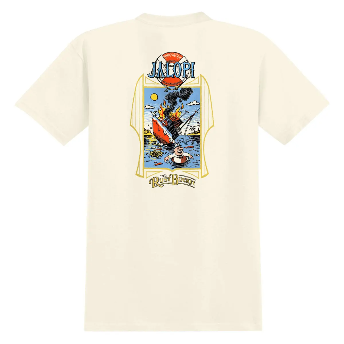 Anti-Hero The Rustbucket T-Shirt - Heather Bone/Multi Color 1