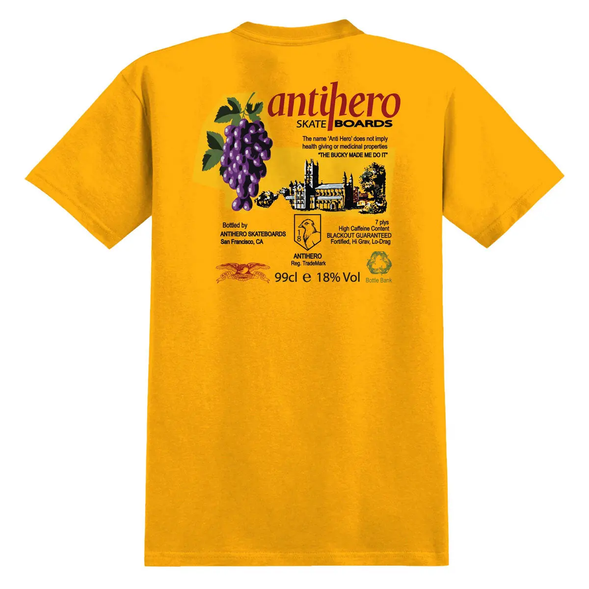 Anti-Hero The Bucky T-Shirt - Gold/Multi Color 1