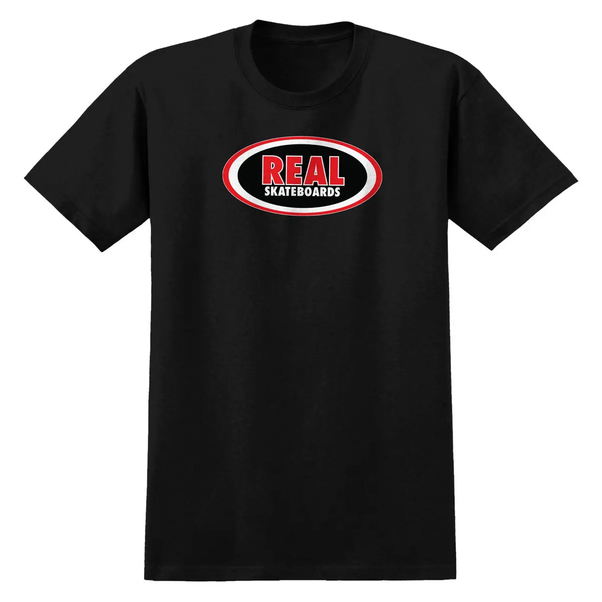 Real Oval T-Shirt - Black/Red/White 1