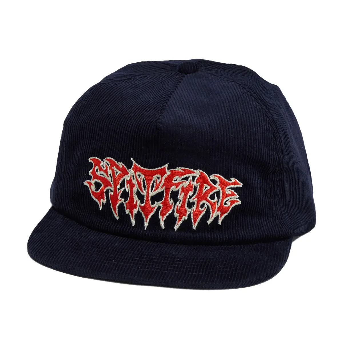 Spitfire Demon Script Hat - Navy/Red 1