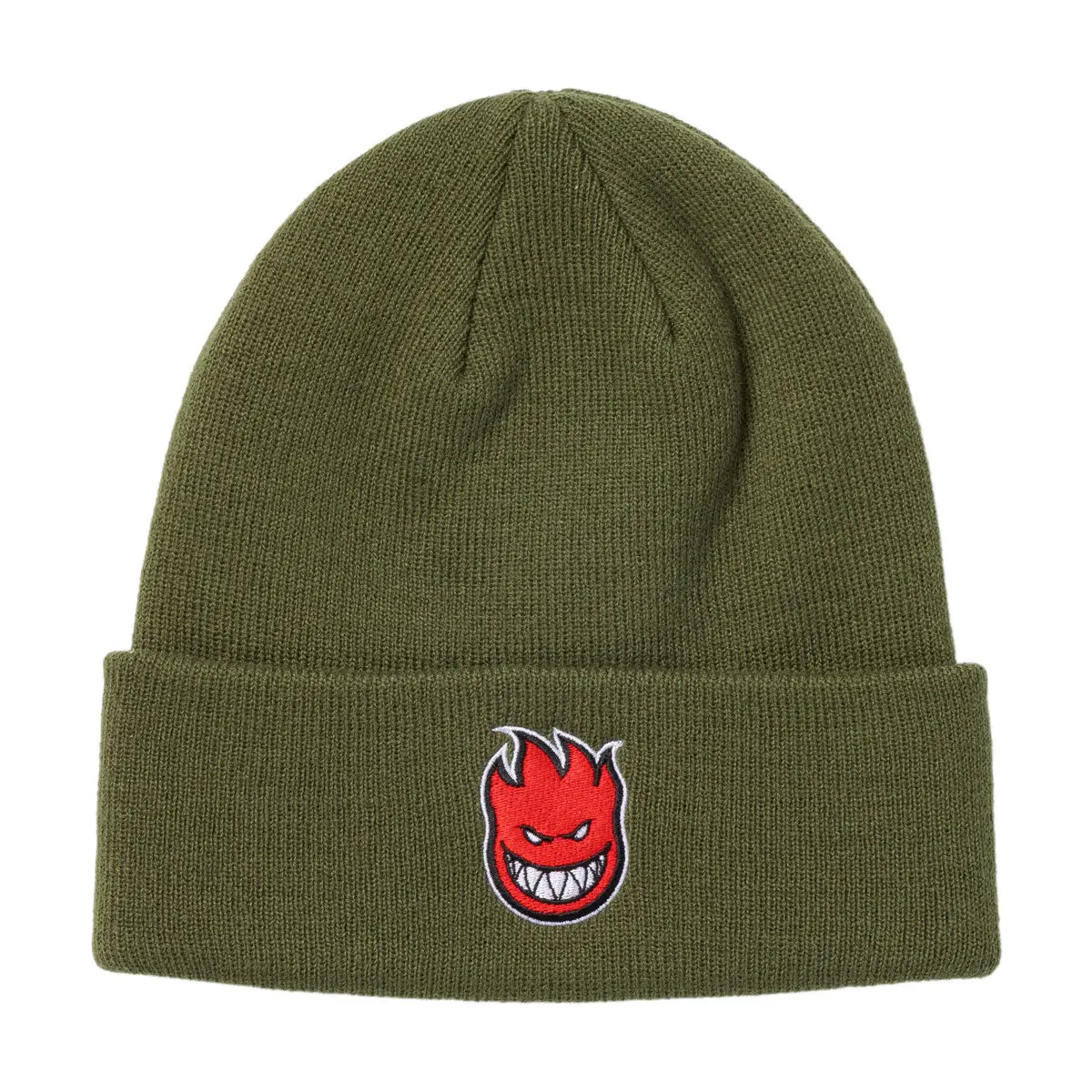 Spitfire Bighead Fill Beanie - Olive/Red 1